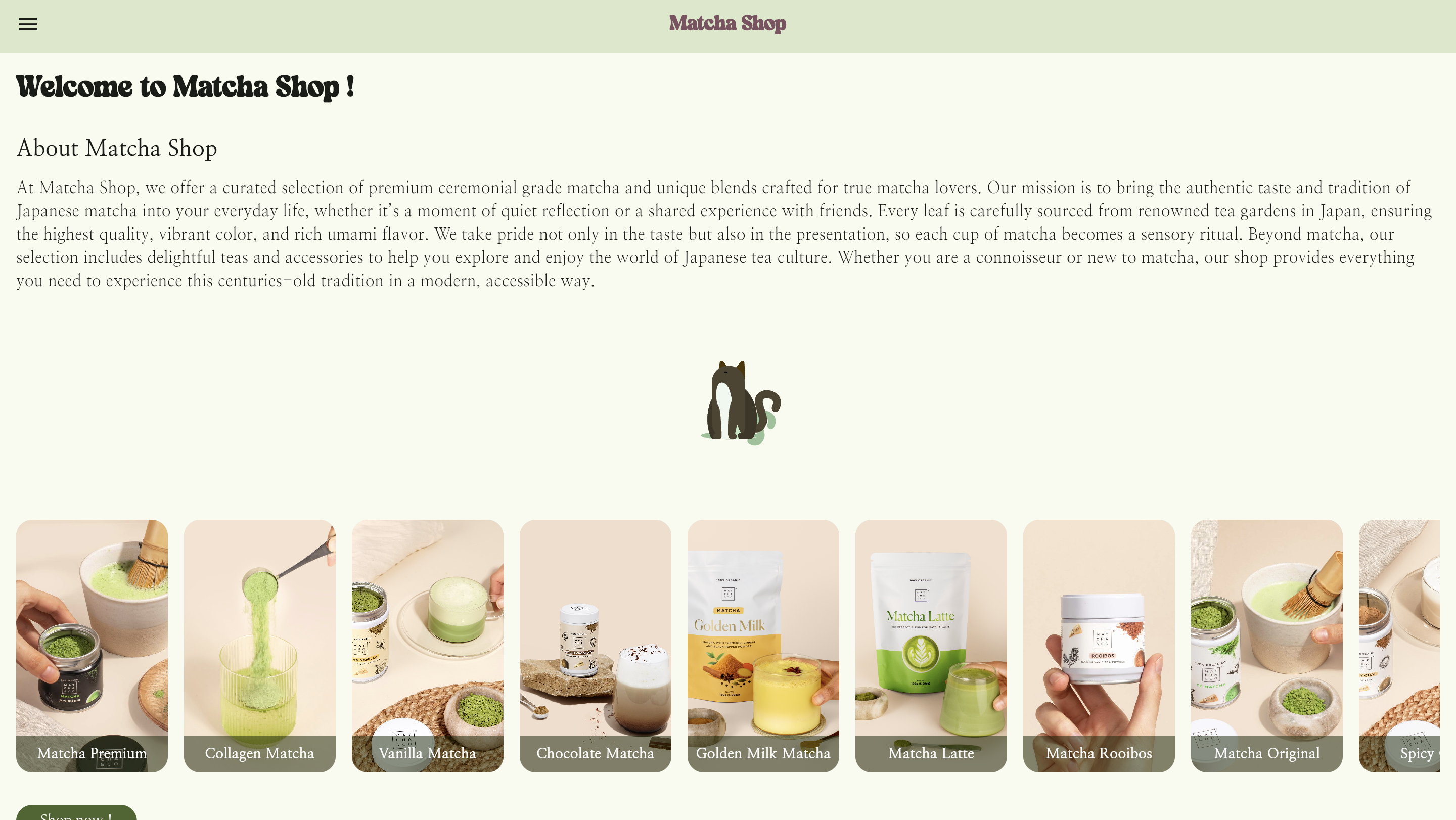 Matcha e-shop 1